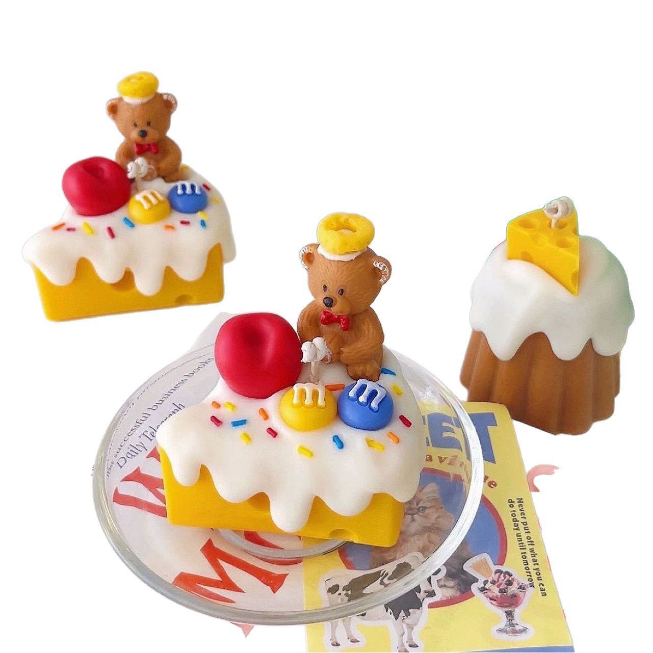 Sweet Bear Patisserie Scented Candle (4pcs Together)
