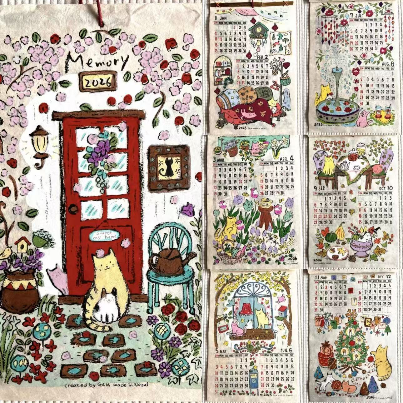 2026 Nepal Hand-Draw Calander