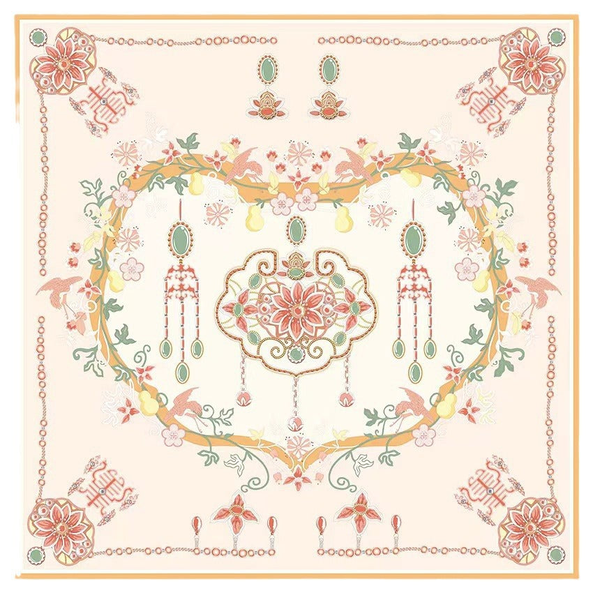 Celestial Garden Silk Scarf