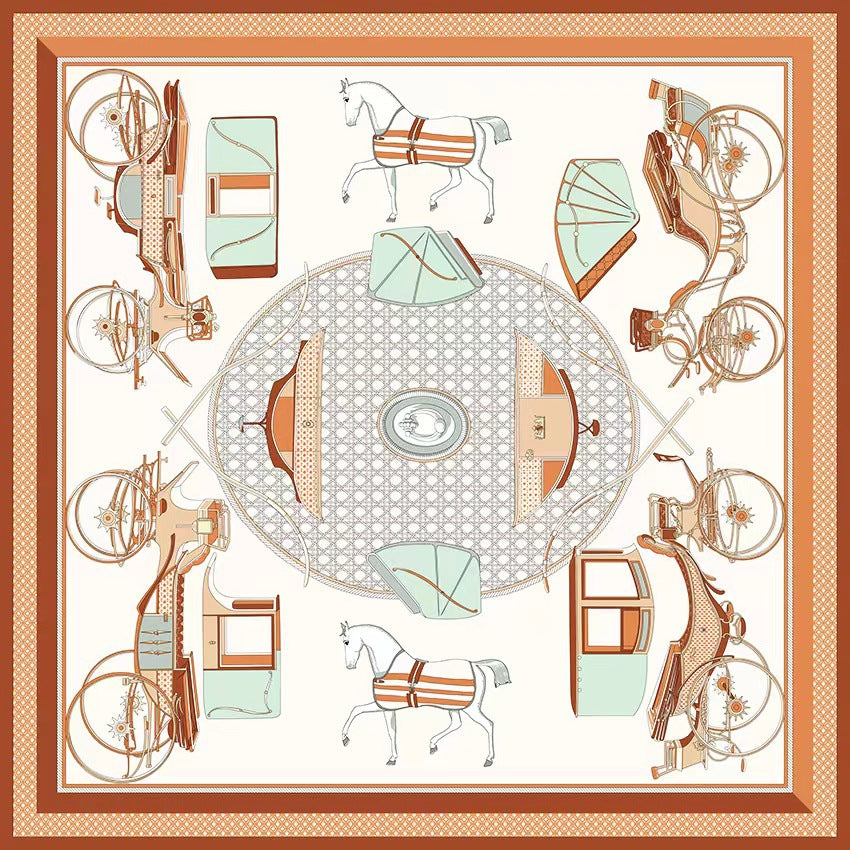 Celestial Garden Silk Scarf