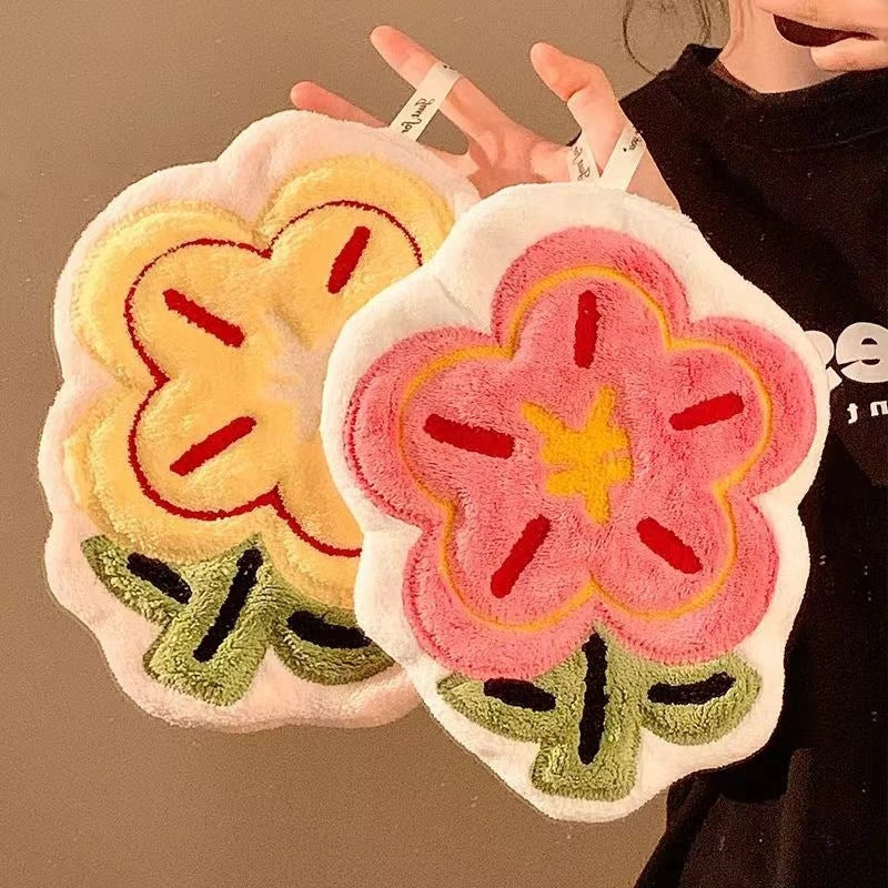 Rich Flower Hanging Hand Towel Set (4pcs)