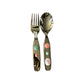 Gemstone Charm Stainless Steel Utensil Set (2pcs)