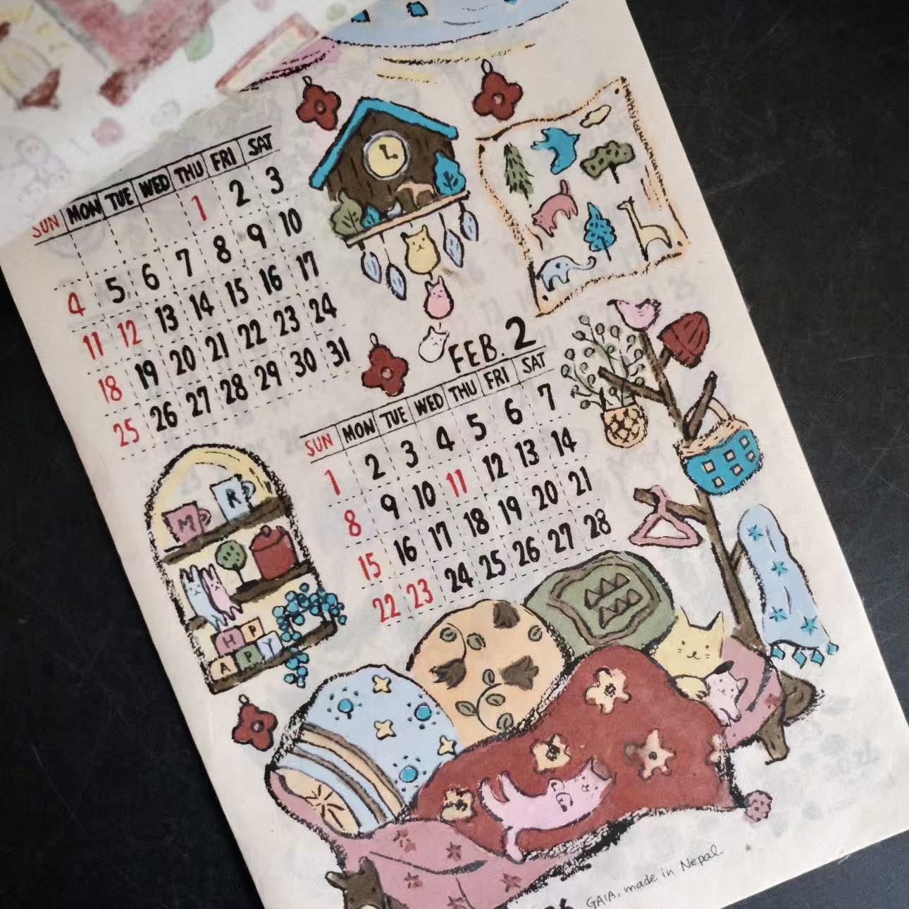 2026 Nepal Hand-Draw Calander