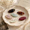 Crystal Bloom Oval Hair Clip Set (6pcs)