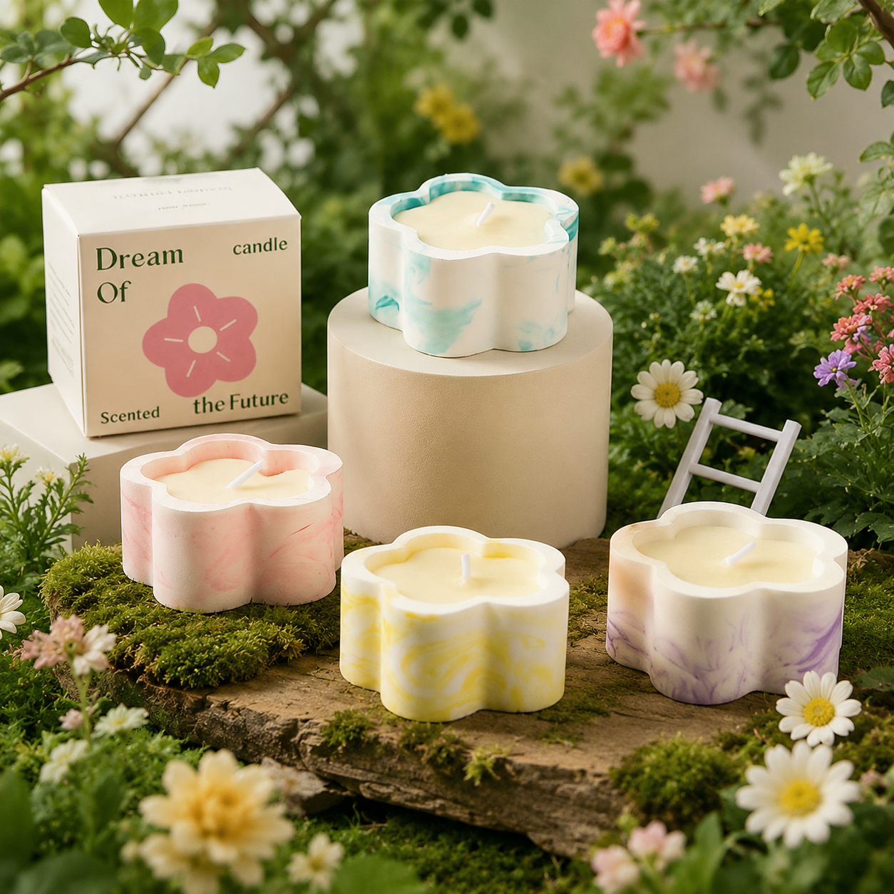 Maison Fleur Scented Candle (4pcs Together)