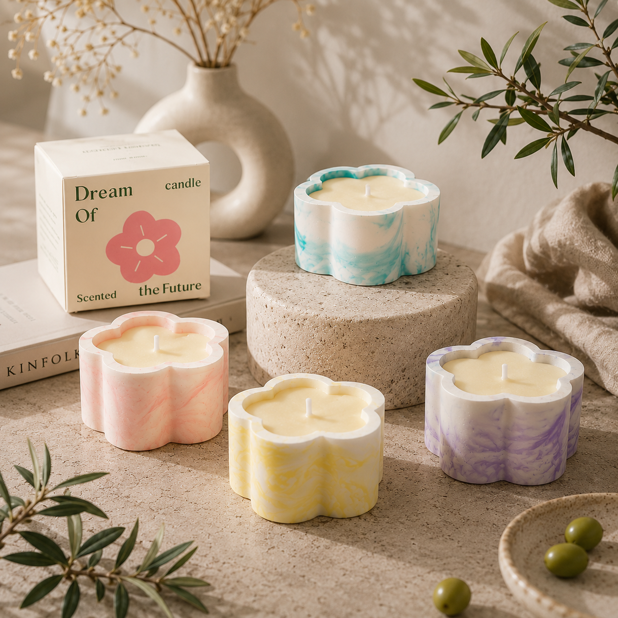 Maison Fleur Scented Candle (4pcs Together)