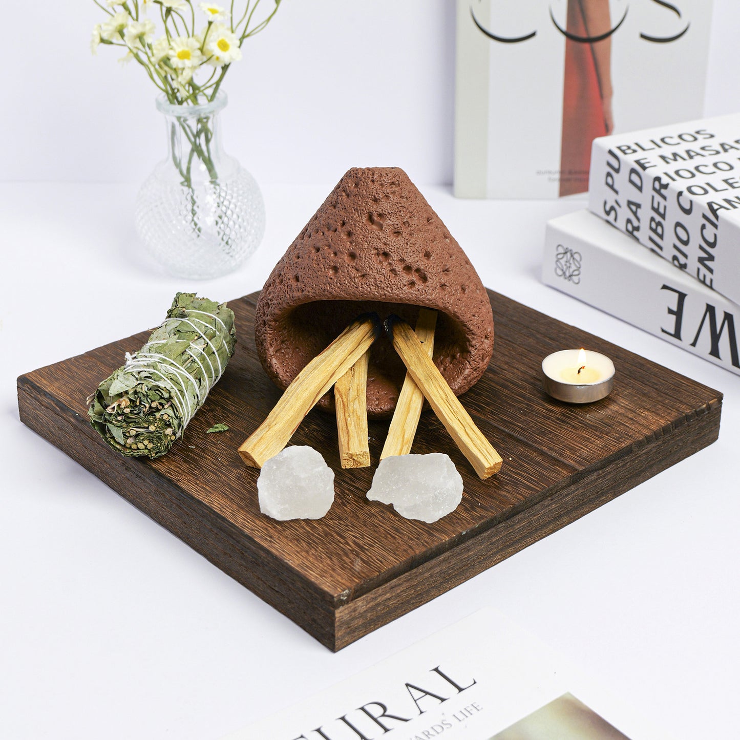 Sacred Palo Santo Fireplace Ritual Set