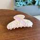 Pastel Ribbon Charm Hair Claw Set (4pcs)