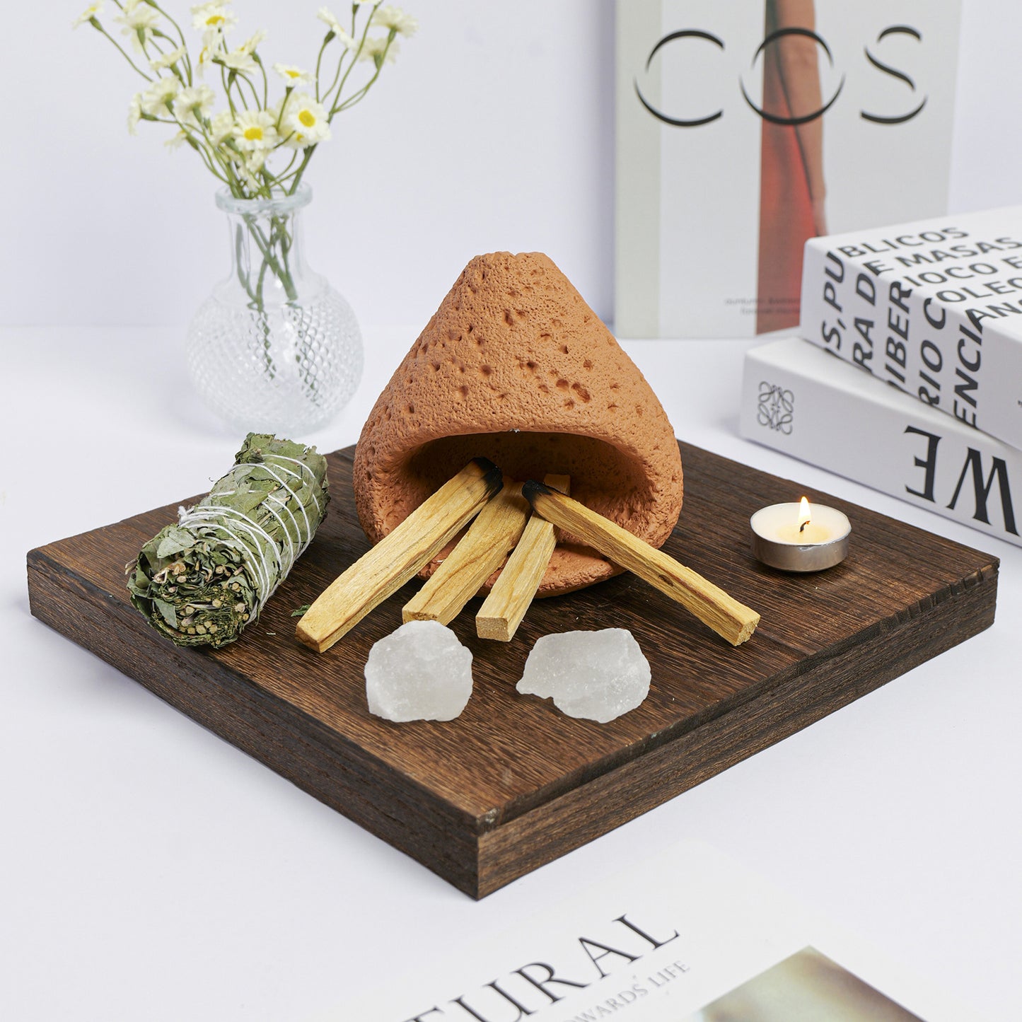 Sacred Palo Santo Fireplace Ritual Set