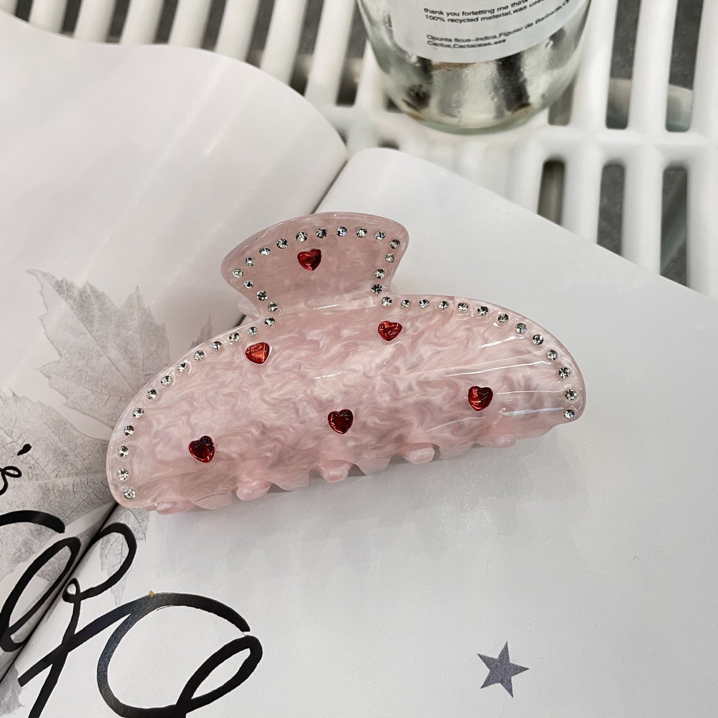 Product Name  Sweet Romance Mini Hair Claw Set (3pcs, 8.5cm)