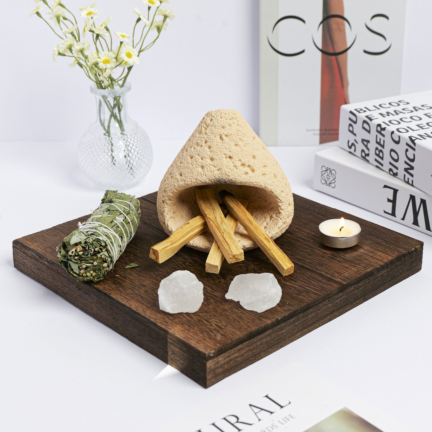 Sacred Palo Santo Fireplace Ritual Set