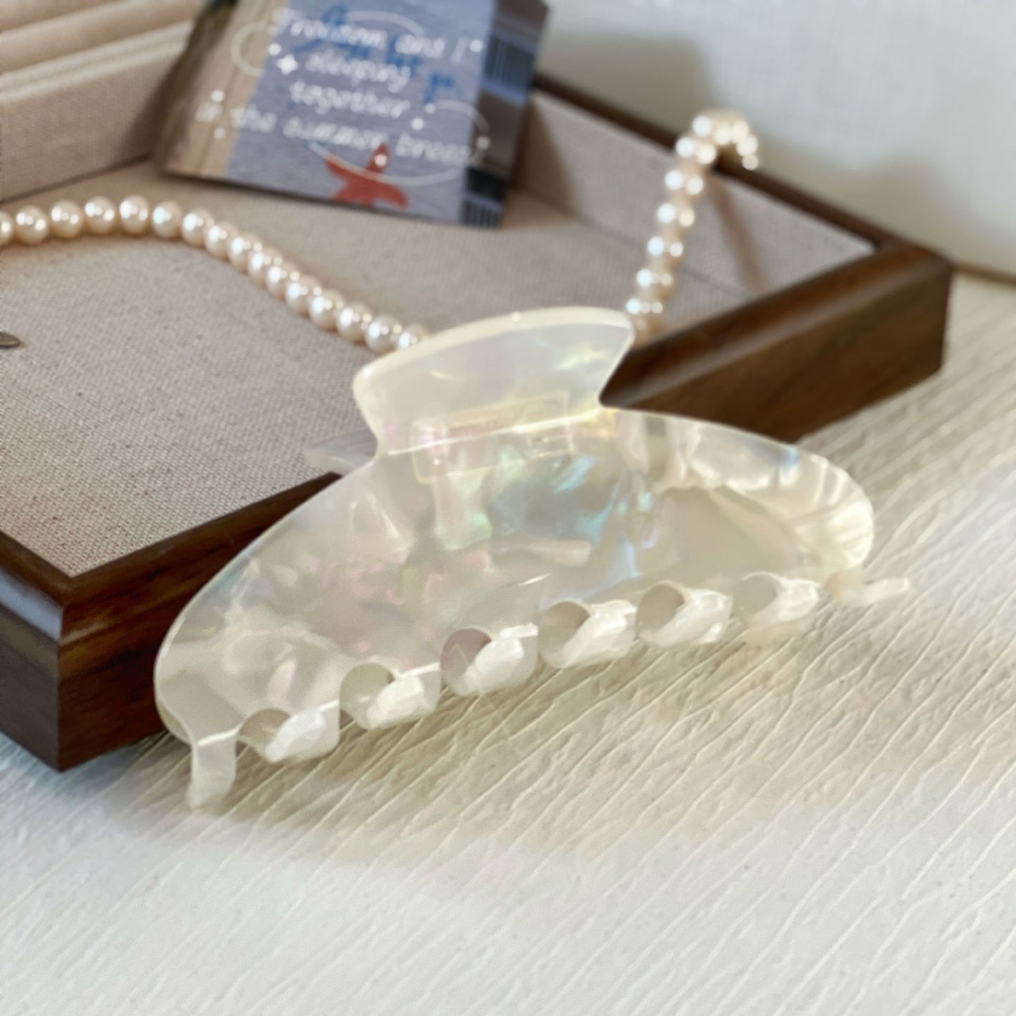 Ocean Glow Pearl Hair Claw Set (4pcs)