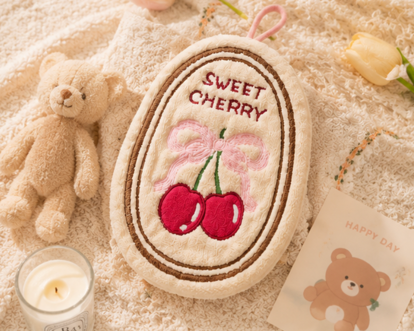 Cherry Cake Hanging Hand Towel Set