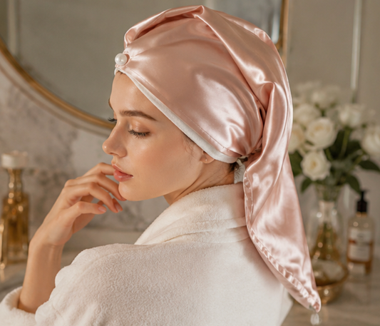 Luxe Silk Hair Drying Wrap Cap