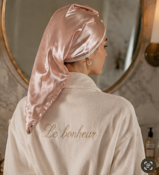 Luxe Silk Hair Drying Wrap Cap